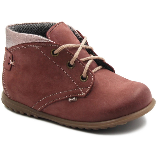 Pierwsze buty roczki do nauki chodzenia dziewczęce ocieplane Emel EX 2440-39