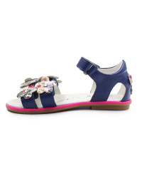 Sandały Dla Dziewczynek z Kwiatuszkami Bartek t-16168/1dj  II gatunek