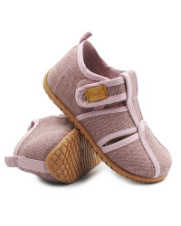 Różowe Kapcie Dla Dziewczynki Do Szkoły i Przedszkola Na Rzep Emel 101-7