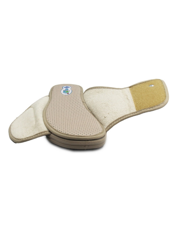 Kapcie damskie z wyjmowaną wkładką na szerokie stopy Dr Orto 078D004