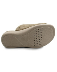 Kapcie damskie z wyjmowaną wkładką na szerokie stopy Dr Orto 078D004