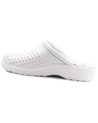 Wygodne lekkie klapki dla lekarza pielęgniarki SANITAL-FLEX 707 07 Białe