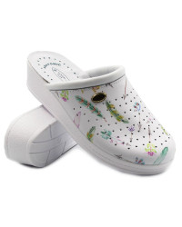 Klapki na koturnie dla kobet do pracy SANITAL-FLEX 707 16