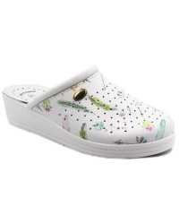 Klapki na koturnie dla kobet do pracy SANITAL-FLEX 707 16