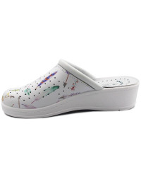 Klapki na koturnie dla kobet do pracy SANITAL-FLEX 707 16