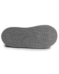 Papcie zmienne do szkoły dla chłopca z obcasem Thomasa Adamki szary dinozaur