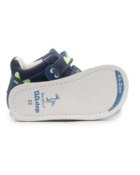 Buty Na Wiosnę Dla Chłopczyków Barefoot Świecąca Podeszwa w Ciemności DD STEP S073-52875V Royal Blue
