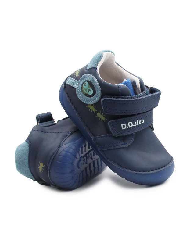 Półbuty Dla Chłopczyka na Jesień Barefoot DD STEP S070-52576 Bermuda Blue