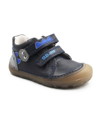 Półbuty Dla Chłopczyków Na Rzep Jesienne Barefoot DD STEP S073-52875B Black
