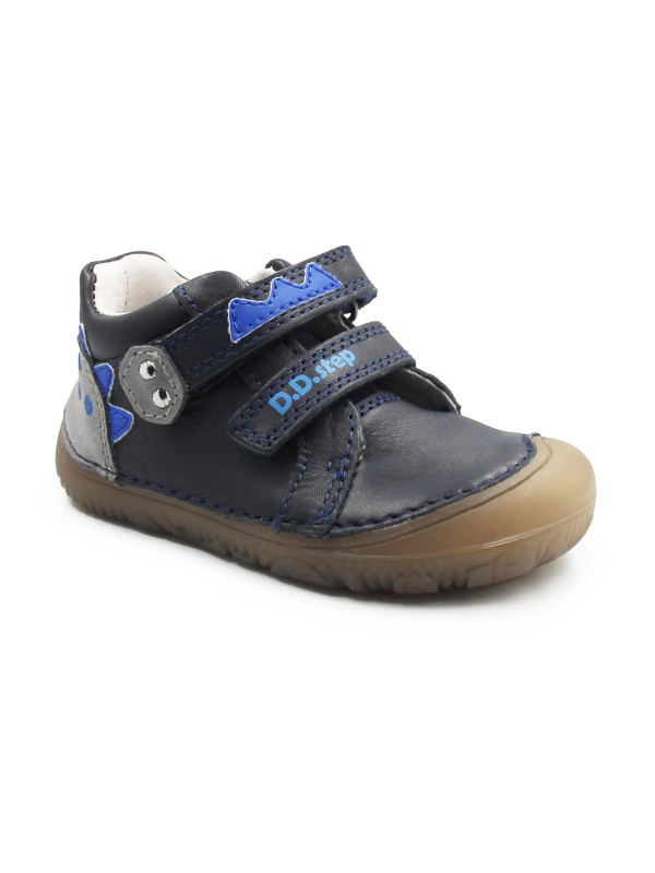 Półbuty Dla Chłopczyków Na Rzep Jesienne Barefoot DD STEP S073-52875B Black