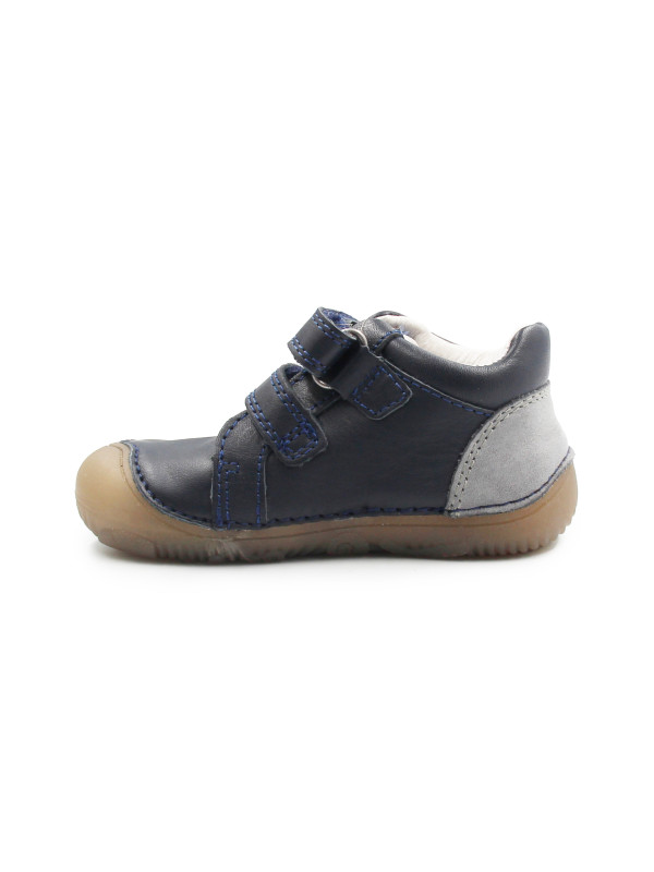 Półbuty Dla Chłopczyków Na Rzep Jesienne Barefoot DD STEP S073-52875B Black