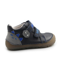 Półbuty Dla Chłopczyków Na Rzep Jesienne Barefoot DD STEP S073-52875B Black