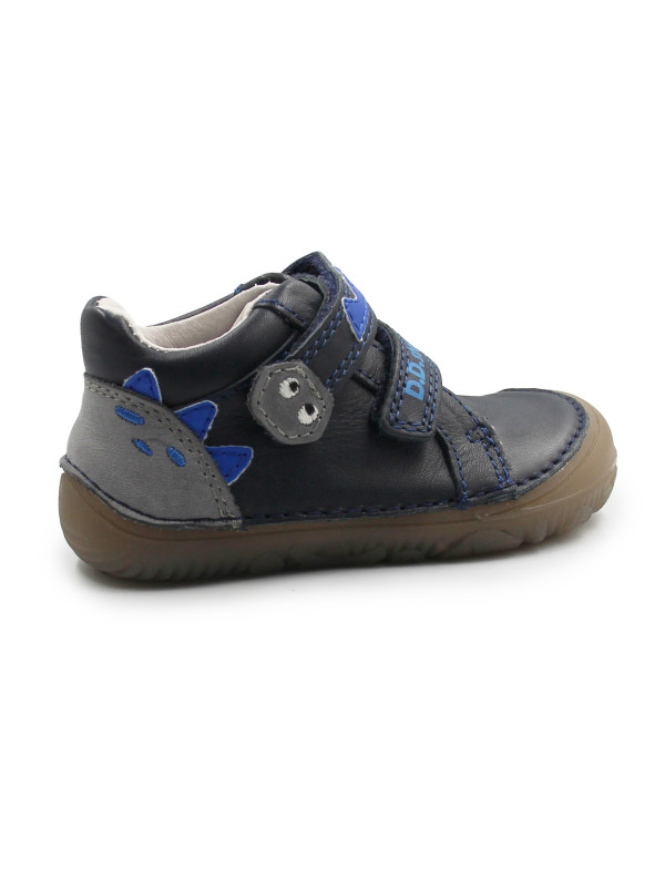 Półbuty Dla Chłopczyków Na Rzep Jesienne Barefoot DD STEP S073-52875B Black
