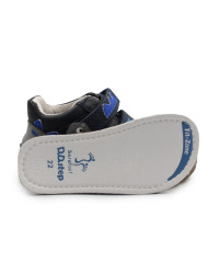 Półbuty Dla Chłopczyków Na Rzep Jesienne Barefoot DD STEP S073-52875B Black