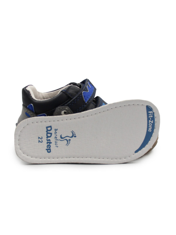 Półbuty Dla Chłopczyków Na Rzep Jesienne Barefoot DD STEP S073-52875B Black