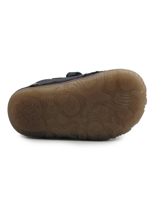 Półbuty Dla Chłopczyków Na Rzep Jesienne Barefoot DD STEP S073-52875B Black