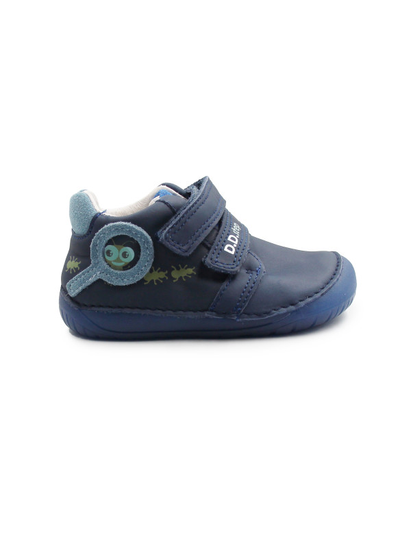 Półbuty Dla Chłopczyka na Wiosnę Barefoot DD STEP S070-52576 Bermuda Blue
