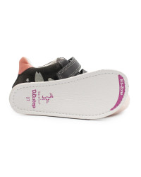 Półbuty Dla Dziewczynek Na Jesień Świecące w Ciemności Wróżki DD STEP S073-52165AM Dark Grey