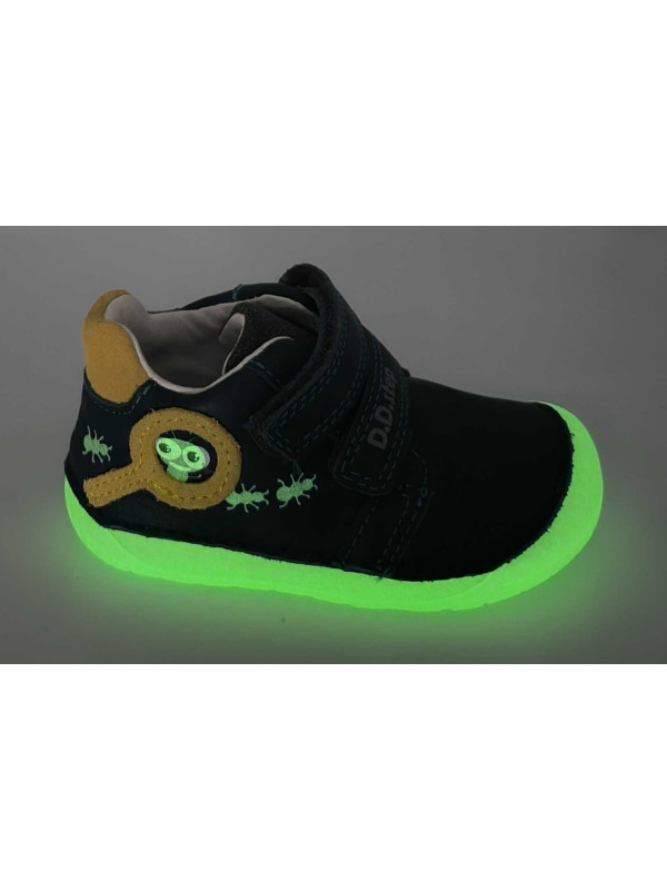 Buty Świecące w Ciemności Dla Chłopca Barefoot Na Jesień DD STEP S070-52576B Calypso Sky