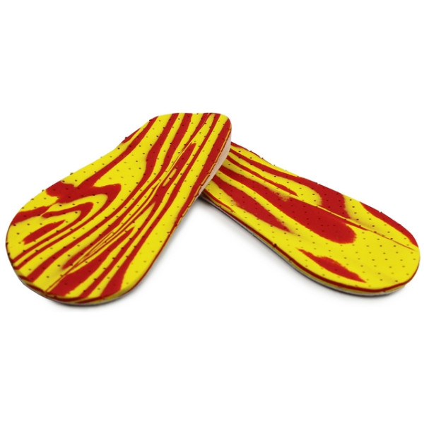 Wkładki ortopedyczne supinujące na koślawość CORRECT S czerwono-żółty