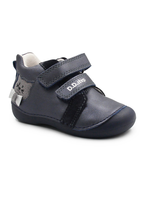 Dziecięce Buty Na Jesień z Kotkiem DD STEP S015-52412 Royal Blue