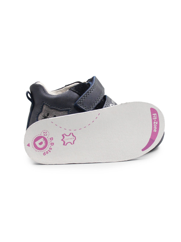 Dziecięce Buty Na Jesień z Kotkiem DD STEP S015-52412 Royal Blue