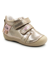 Buty Dla Dziewczynek Na Jesień z Kotkiem Na Rzep DD STEP S015-52412B Champagne