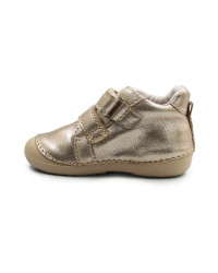 Buty Dla Dziewczynek Na Jesień z Kotkiem Na Rzep DD STEP S015-52412B Champagne