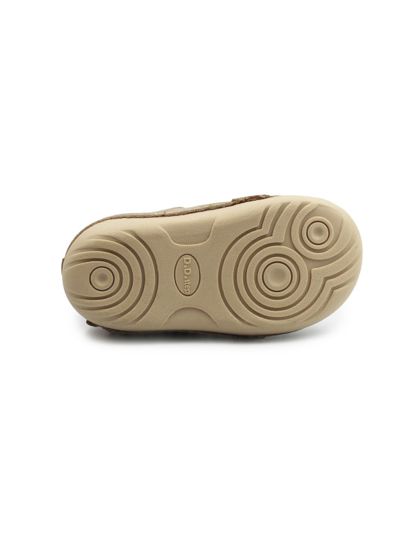 Buty Dla Dziewczynek Na Jesień z Kotkiem Na Rzep DD STEP S015-52412B Champagne