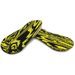 Wkładki ortopedyczne na koslawość pięt i kolan supinujące Correct S żółto-czarny