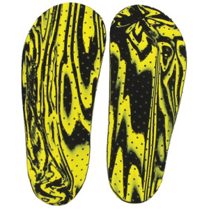 Wkładki ortopedyczne na koslawość pięt i kolan supinujące Correct S żółto-czarny