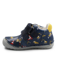 Buty Na Jesień Dla Chłopczyka Koparka Barefoot DD STEP S070-52480B Royal Blue