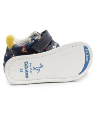 Buty Na Jesień Dla Chłopczyka Koparka Barefoot DD STEP S070-52480B Royal Blue