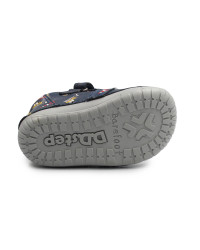 Buty Na Jesień Dla Chłopczyka Koparka Barefoot DD STEP S070-52480B Royal Blue