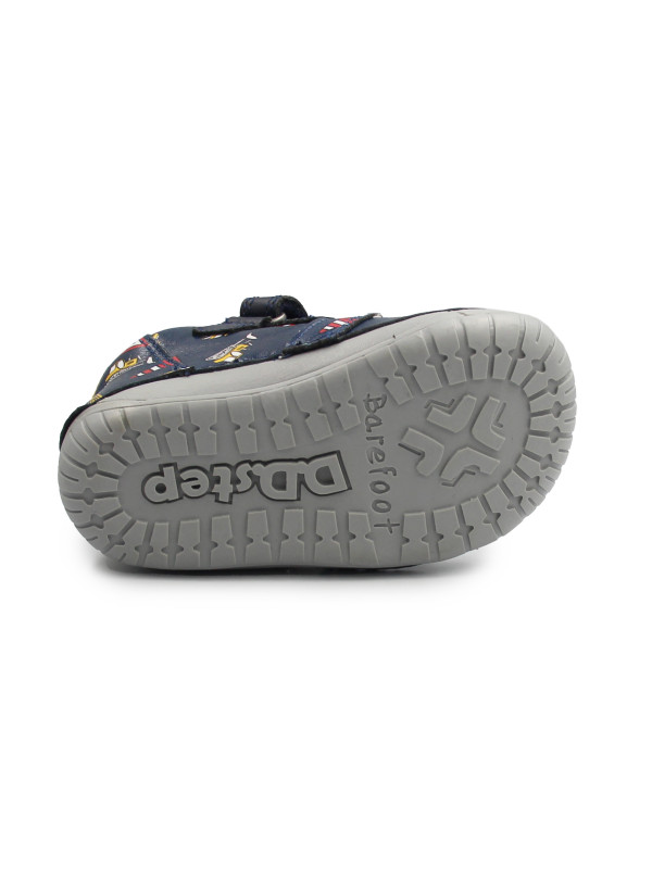 Buty Na Jesień Dla Chłopczyka Koparka Barefoot DD STEP S070-52480B Royal Blue