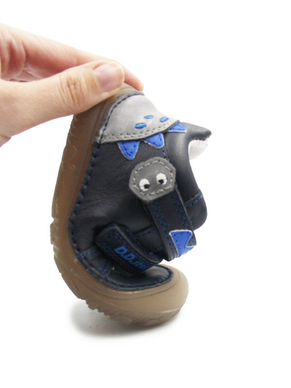 Półbuty Dla Chłopczyków Na Rzep Wiosenne Barefoot DD STEP S073-52875B Black