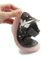 Półbuty Dla Dziewczynek Na Jesień Świecące w Ciemności Wróżki DD STEP S073-52165AM Dark Grey