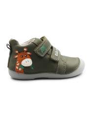 Półbuty Dla Chłopczyka Na Wiosnę Żyrafa DD STEP S015-52874Y Khaki