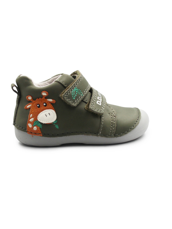 Półbuty Dla Chłopczyka Na Wiosnę Żyrafa DD STEP S015-52874Y Khaki