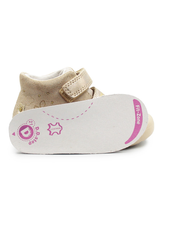Buty Dla Dziecka Na Wiosnę Dla Dziewczynek DD STEP S066-52842 Champagne