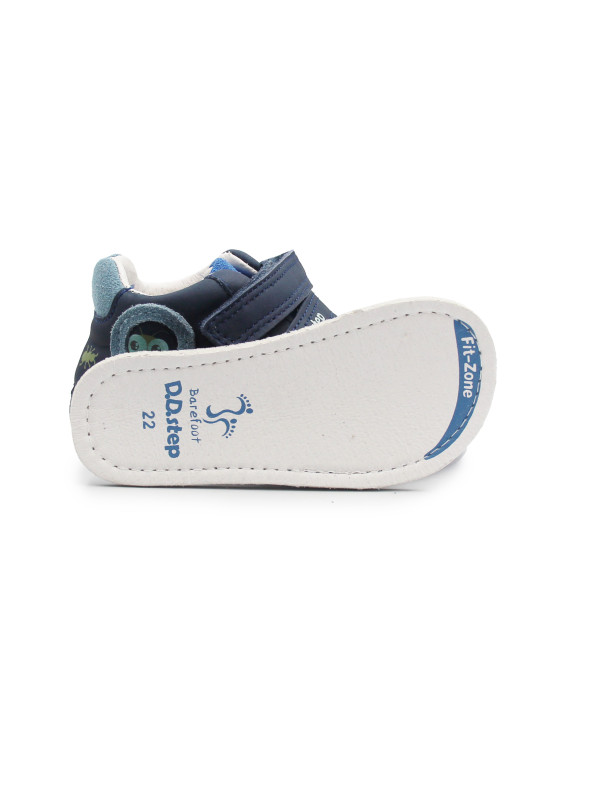 Półbuty Dla Chłopczyka na Wiosnę Barefoot DD STEP S070-52576 Bermuda Blue