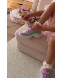 Buty Do Szkoły Dla Dziewczynek Sportowe Adidasy z Siatką Bartek 87008-16