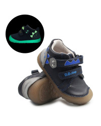 Półbuty Dla Chłopczyków Na Rzep Jesienne Barefoot DD STEP S073-52875B Black