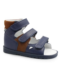 Sandały dla chłopca z wysokim zapiętkiem do szkoły i przedszkola Bartek 81804-026