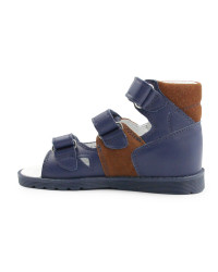 Sandały dla chłopca z wysokim zapiętkiem do szkoły i przedszkola Bartek 81804-026