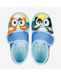 Kapcie Dziecięce Do Szkoły i Przedszkola Na Rzep Bartek 87851-17 Pieski Bluey