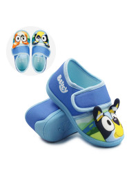 Kapcie Dziecięce Do Szkoły i Przedszkola Na Rzep Bartek 87851-17 Pieski Bluey