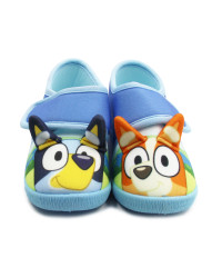 Kapcie Dziecięce Do Szkoły i Przedszkola Na Rzep Bartek 87851-17 Pieski Bluey