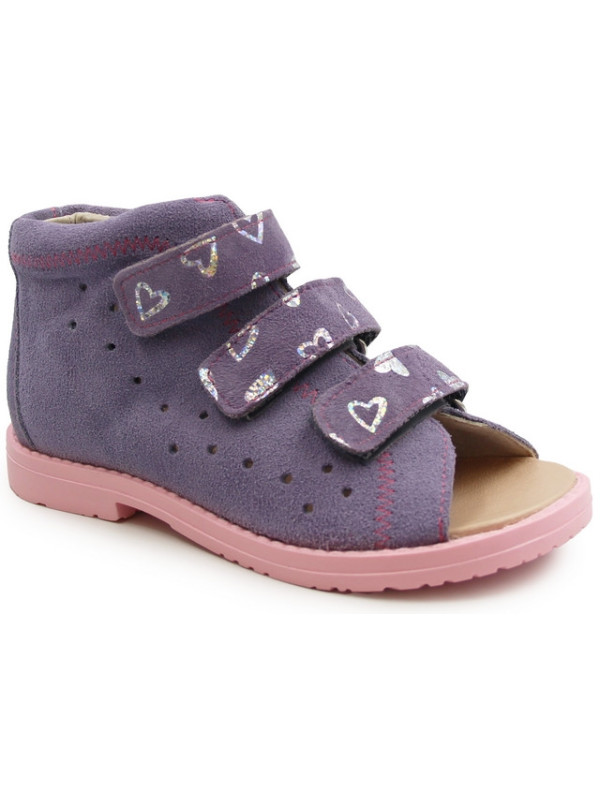 Kapcie profilaktczne dla dziewczynek wysoki zapiętek Dawid 005 II gatunek