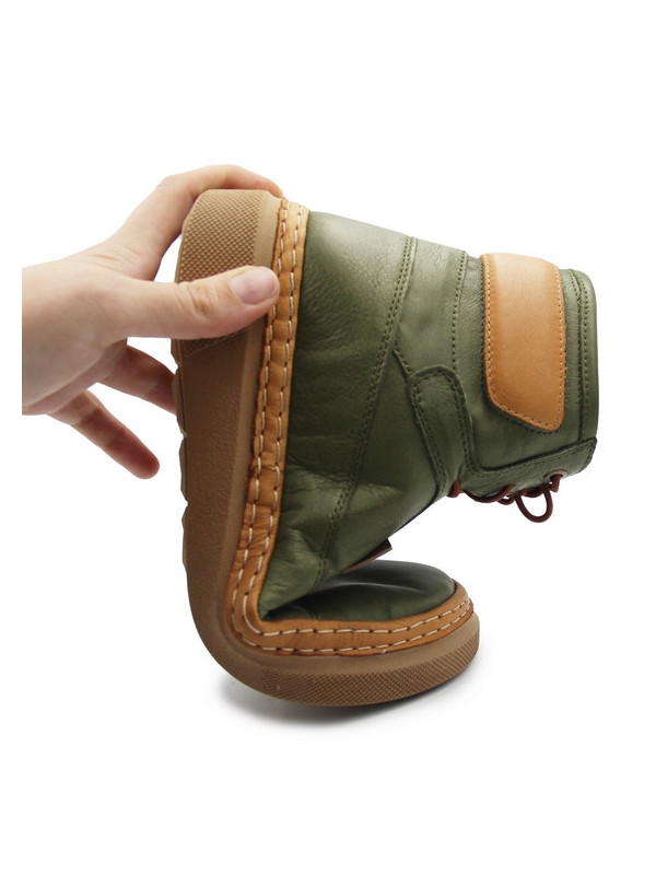 Trzewiki dla kobiet na jesień zimę Manitu 990354-07 grun